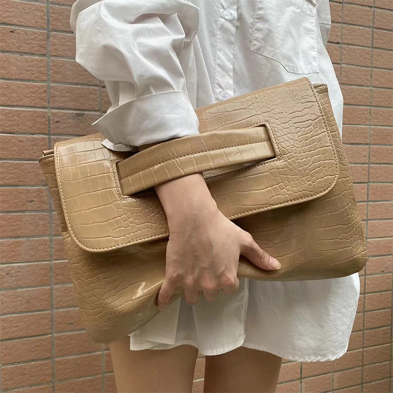 Fashion New Storage Bag Document Bagluxury Crocodile Pattern