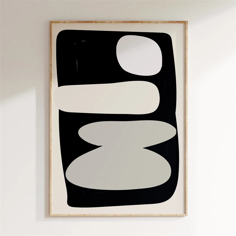Minimalist Abstract Geometric Canvas Wall Art Poster
