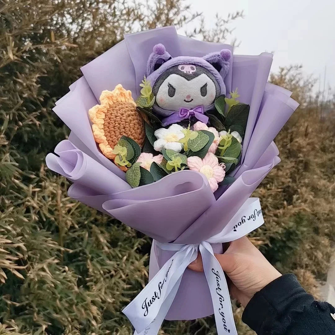 Hello Kitty Plush Bouquet Rose Flower Gift