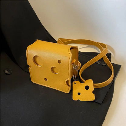 Women's Triangle and Square Cheese Shaped Mini PU Leather Bags