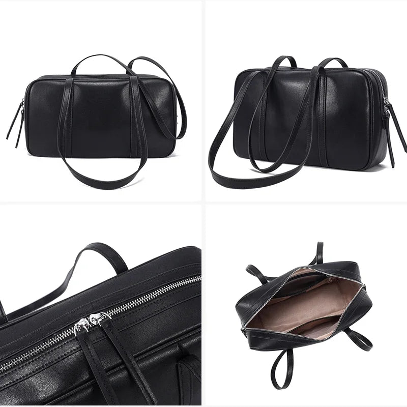 Fashion Genuine Cowhide Leather Women's Shoulder Bag