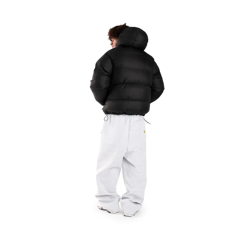 Reversible Puffer Down Jacket – Y2K Hooded Streetwear Coat