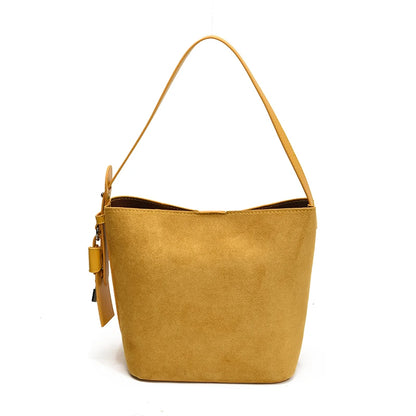 PU Leather Bucket Bag – Women's Retro Crossbody Shoulder Bag