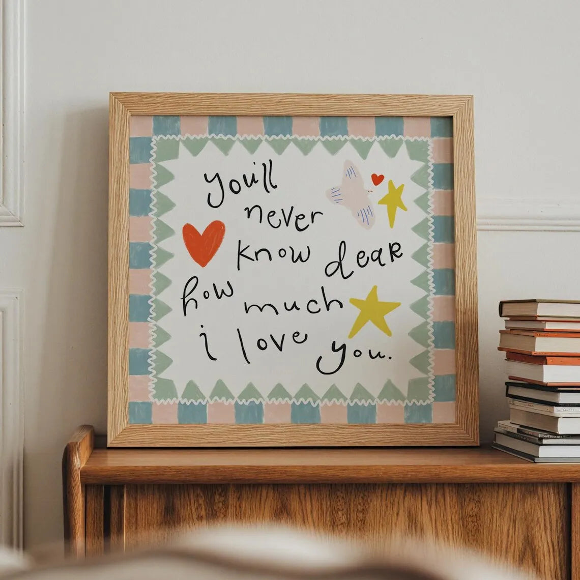 You'll Never Know Dear How Much I Love You – Nursery Canvas Print