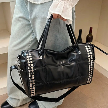 New Fashion Retro Style Metal Rivet Tote Bag