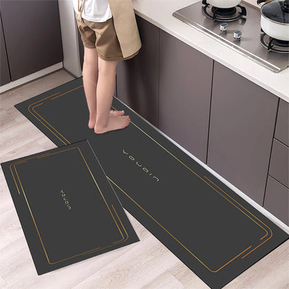 Non-Slip Kitchen Floor Mat – Crystal Velvet 2-Piece Runner Set
