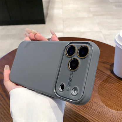 Liquid Silicone iPhone Case with Camera Lens Protection – iPhone 12–17 Series