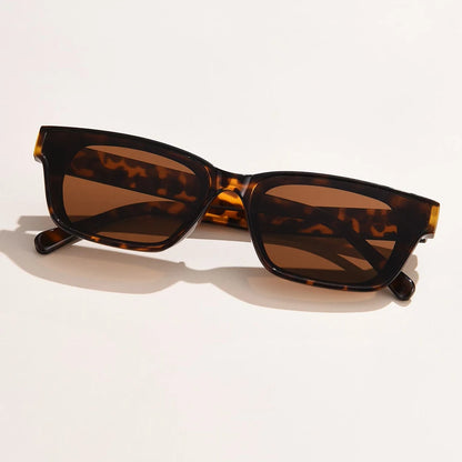 Retro Rectangle Sunglasses for Women – Small Frame Cat Eye