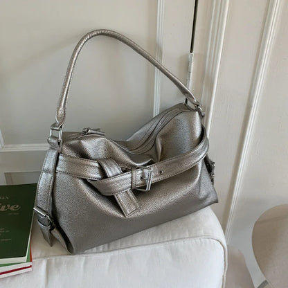 Large Capacity Soft Leather Tote Bag