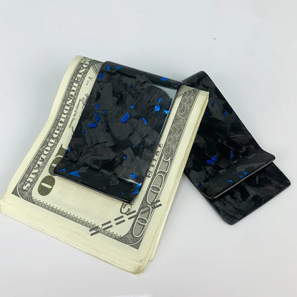 Forged Carbon Fiber Money Clip with Card Holder – 38mm Slim