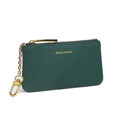Leather Key Case Wallet with Chain & RFID Blocking