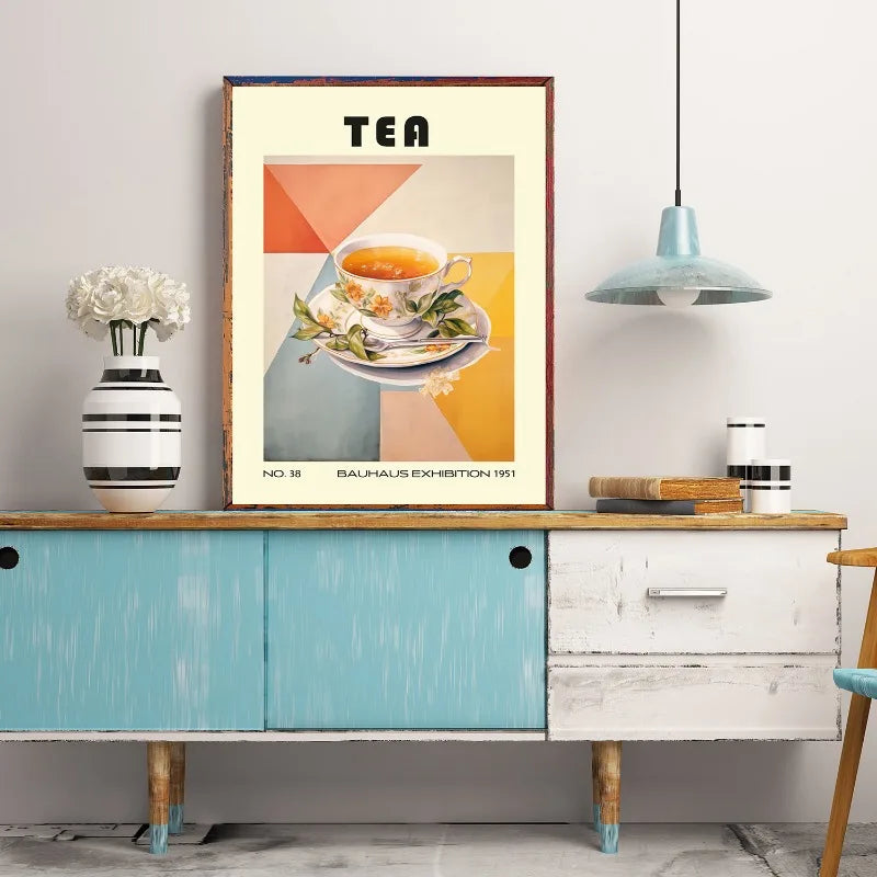 Kitchen Food Canvas Wall Art Poster – Coffee Tea Fruit Prints
