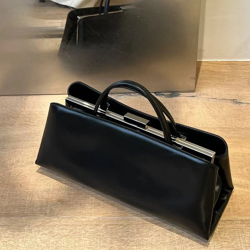 Luxury Leather Handbag High-end Design Elegant Minimalist