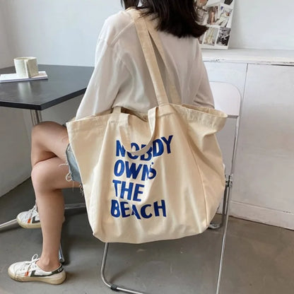 Large Canvas Bag Women Shoulder Handbag