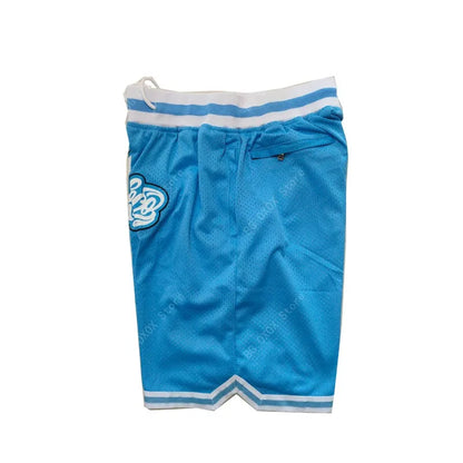Carolina Basketball Shorts – Stitched Embroidery with Pockets