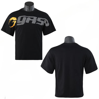 Oversized Cotton Gym T-Shirt – Men's Graphic Fitness Tee