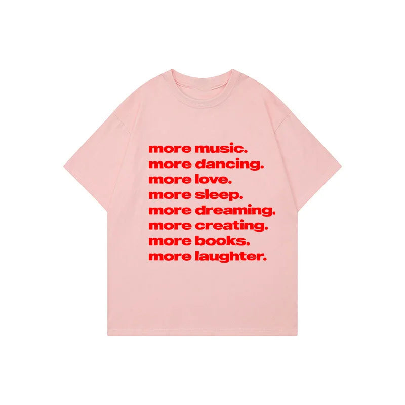 Streetwear Letter Print Cotton T-Shirt – Y2K Harajuku Hip Hop Graphic Tee