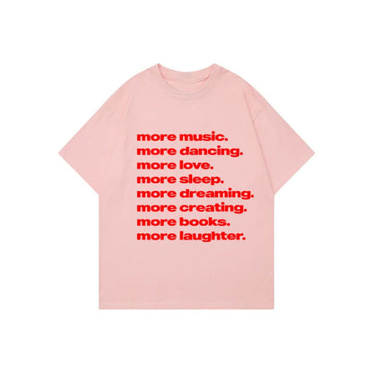 Streetwear Letter Print Cotton T-Shirt – Y2K Harajuku Hip Hop Graphic Tee