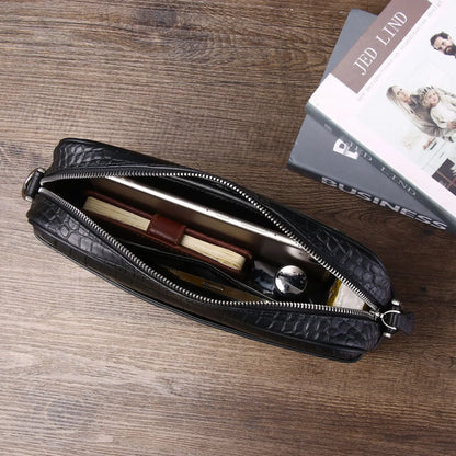 Men's Alligator Leather Crossbody Bag – Luxury Shoulder Bag