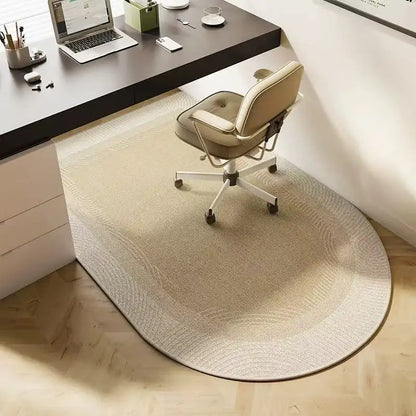 Semi-Circle Office Chair Mat – Anti-Slip Wear-Resistant Desk Rug
