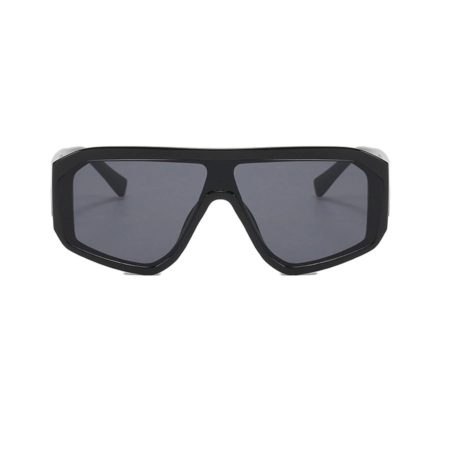 Oversized Square Shield Sunglasses for Women & Men – UV400 Mirror