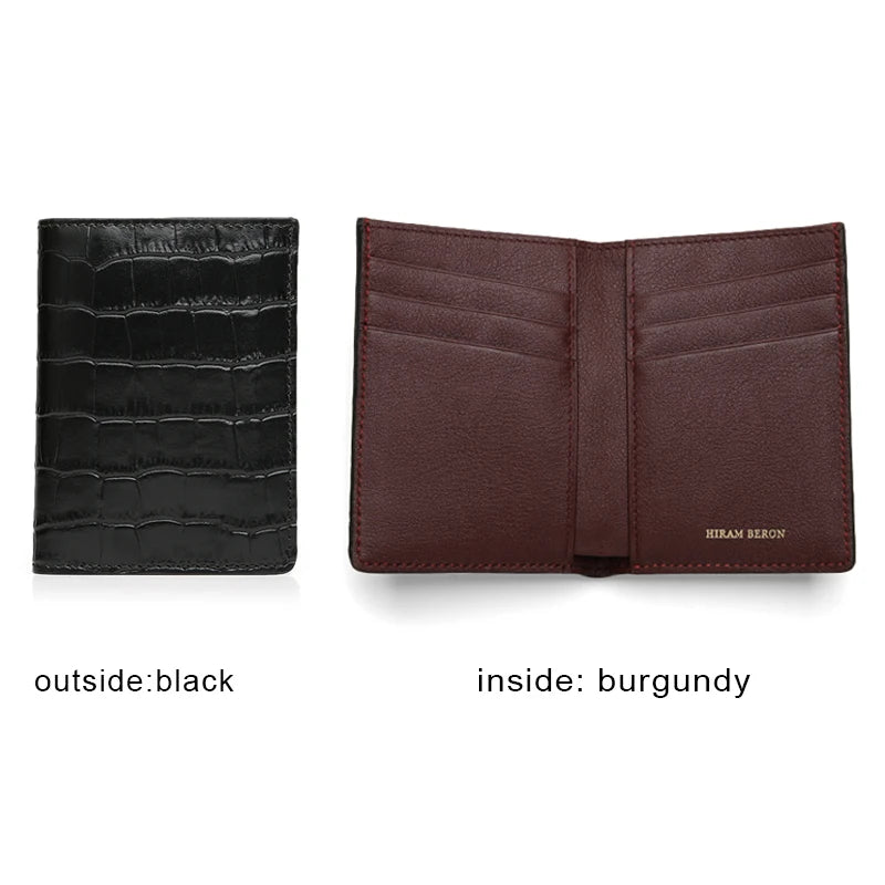 Personalized Leather Wallet for Men | Crocodile RFID Blocking