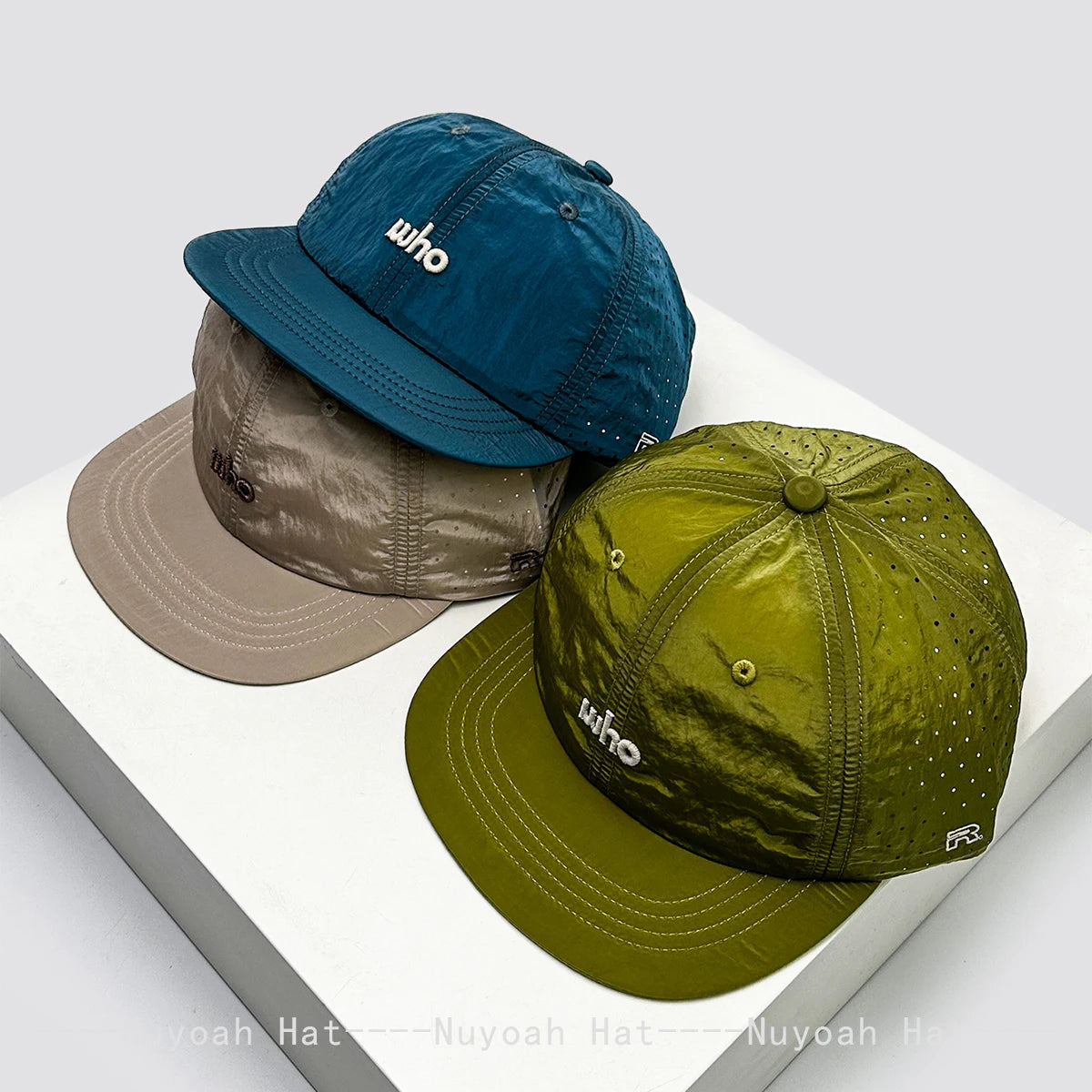 Embroidered Baseball Cap – Quick-Dry Mesh Snapback
