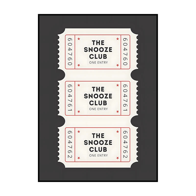 Shower Karaoke Admit One Poster – Funny Retro Bathroom Wall Art