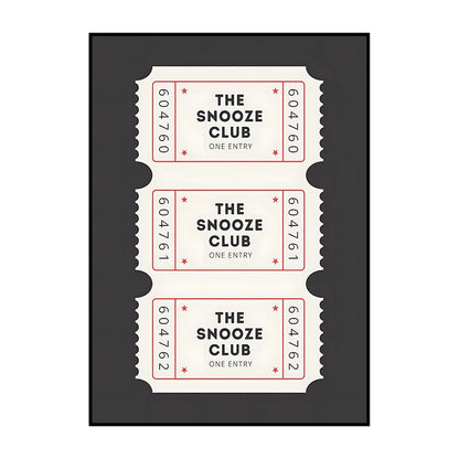 Shower Karaoke Admit One Poster – Funny Retro Bathroom Wall Art