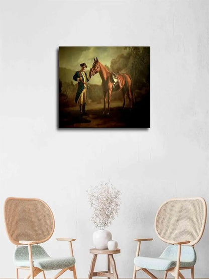 Napoleon Style Horse Canvas Wall Art – Classic Equestrian Poster