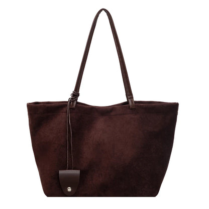 Women Flannel Large Capacity Shoulder Bag