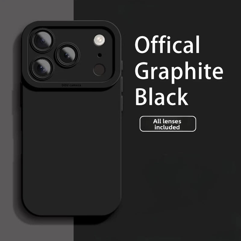 Liquid Silicone iPhone Case with Camera Lens Protection