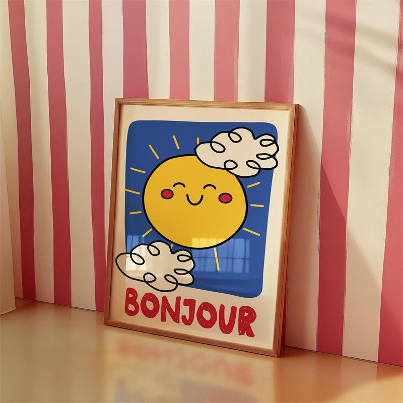 Kids Room Wall Art Poster – Chut Je Reve Typographic Print