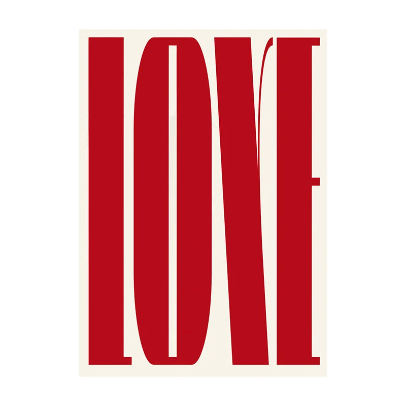 Bold Typography Wall Art Poster – Modern Minimalist Print