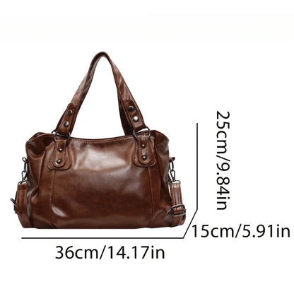 Retro Brand Roomy Shoulder Bag