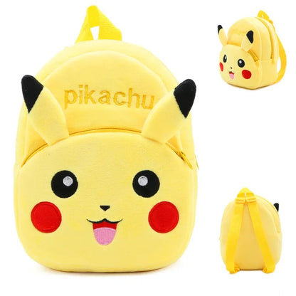 Pokemon Pikachu Plush Backpack Kids School Bag