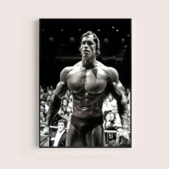 Arnold Schwarzenegger Motivational Gym Poster – Bodybuilding Wall Art
