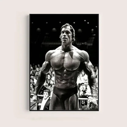 Arnold Schwarzenegger Motivational Gym Poster – Bodybuilding Wall Art