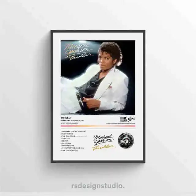 Michael Jackson Wall Art Canvas Print – Music Legend Poster for Home Decor