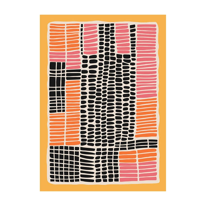Mid-Century Modern Wall Art Poster – Retro Abstract Geometric Print