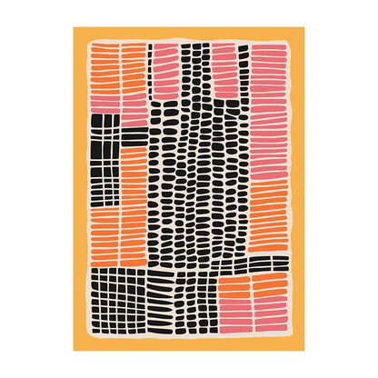 Mid-Century Modern Wall Art Poster – Retro Abstract Geometric Print