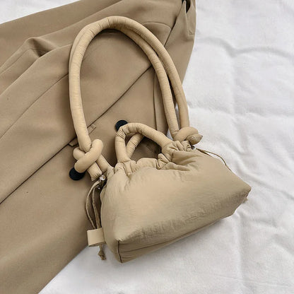 Puffer Tote Bag – Women's Padded Nylon Shoulder Bag