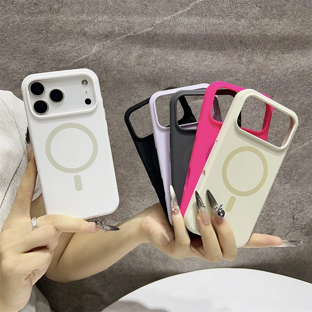 MagSafe Silicone iPhone Case – iPhone 12 to 17 Pro Max