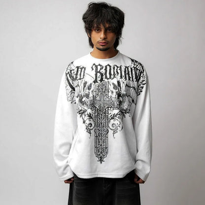 Y2K Graphic Hoodie & Thermal Sweatshirt Retro Hip Hop Street Style
