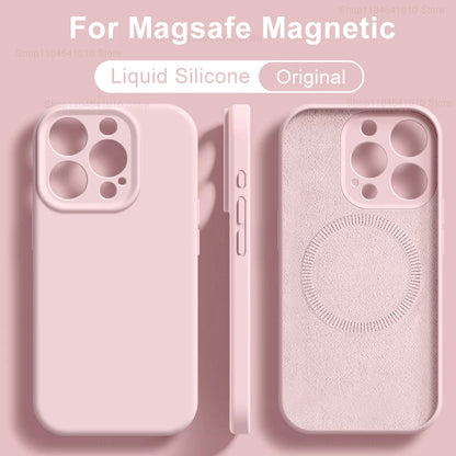 MagSafe Liquid Silicone Case for iPhone 17 16 15 14 13 12 11