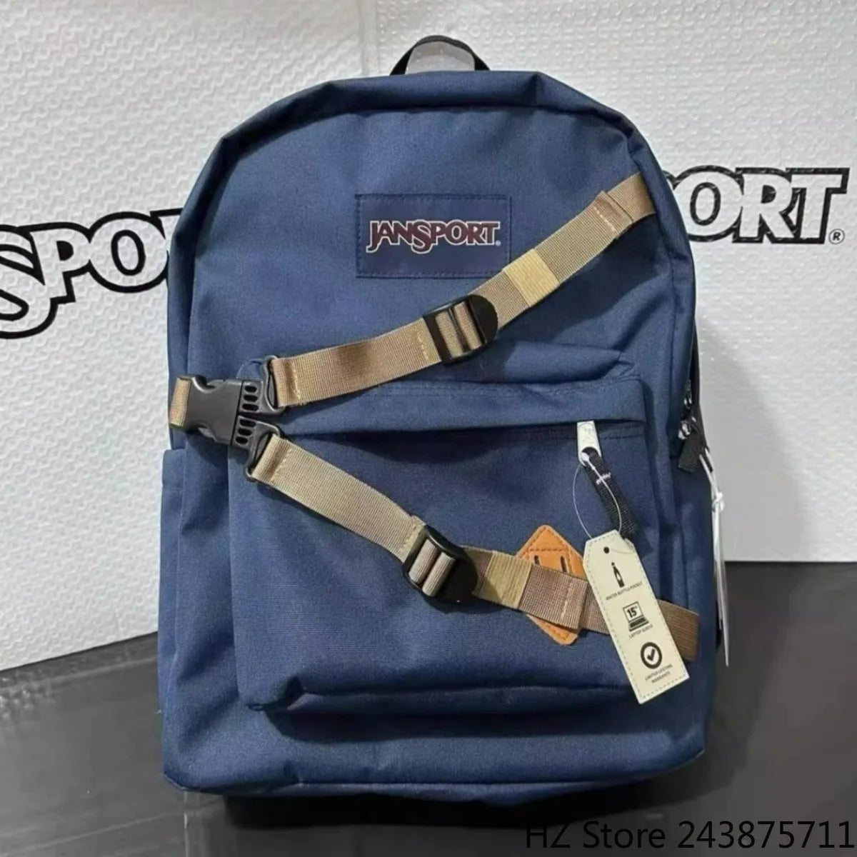 Canvas & Denim Backpack – Large School Bookbag for Men Women