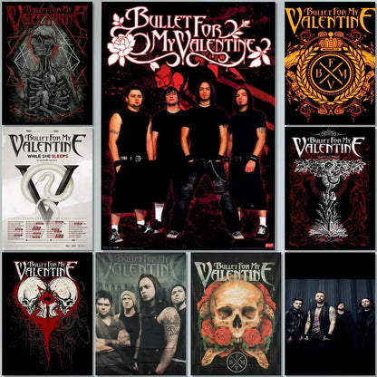 Bullet For My Valentine Wall Art Poster – Rock Band Music Print