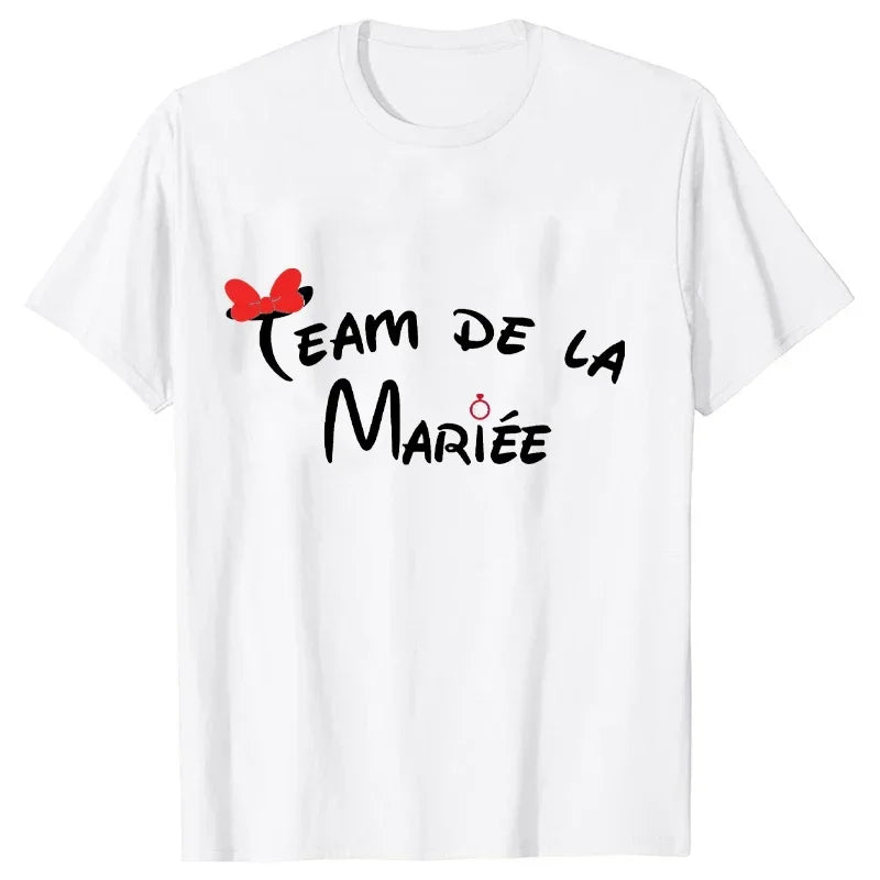 Bachelorette Party T-Shirt Team Bride Squad Women Wedding Tee