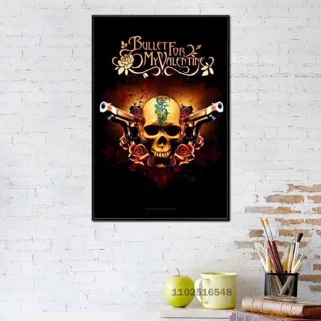 Bullet For My Valentine Wall Art Poster – Rock Band Music Print