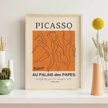 Abstract Gallery Wall Art Print – Picasso Bauhaus 3-Piece Set